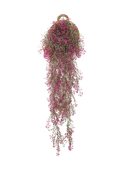 Simulation Jin Jongliu Wall-Mounted Hanging Basket Rose red one size centimeter
