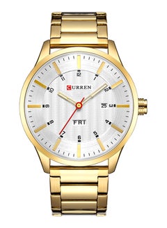 men Stainless Steel Band Analog Wrist Watch