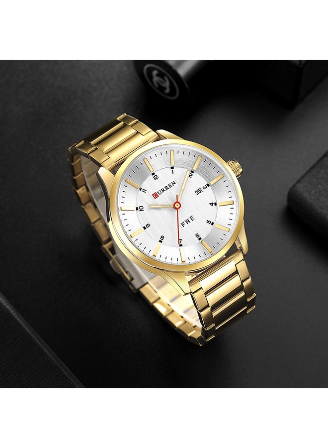 CURREN - men Stainless Steel Band Analog Wrist Watch - Image 1