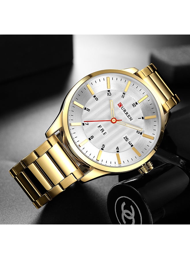 CURREN - men Stainless Steel Band Analog Wrist Watch - Image 1
