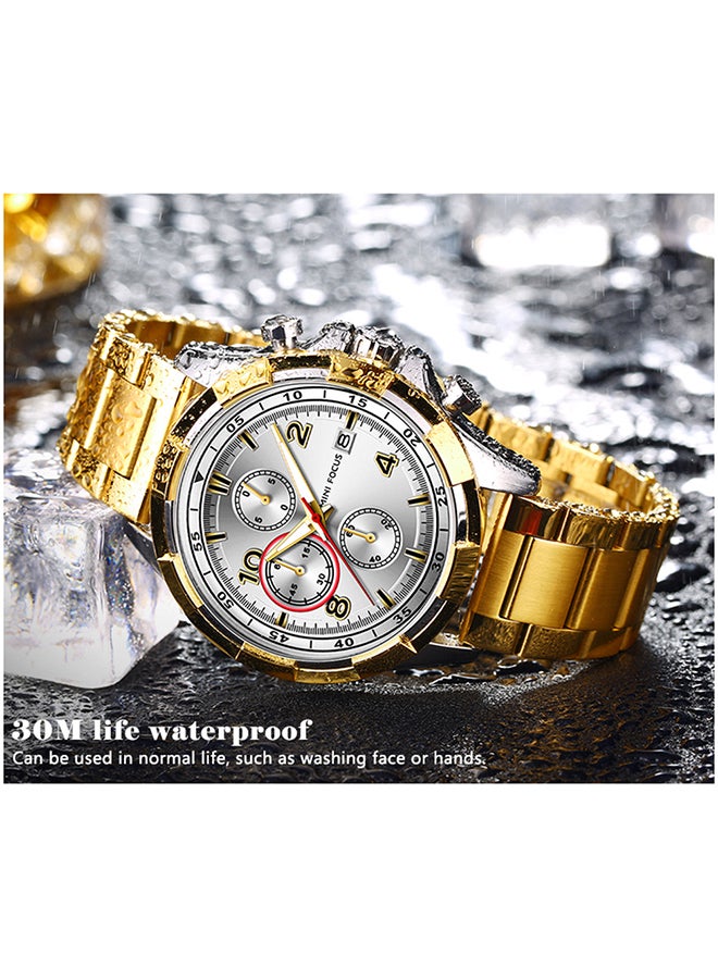 ساعة يد كرونوغراف بسوار من الإستانلس ستيل men - Image 2