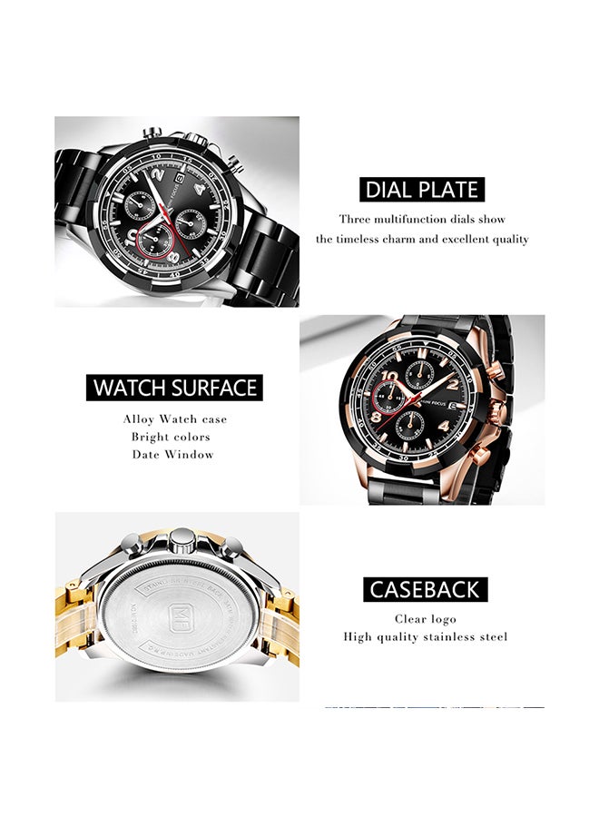 ساعة يد كرونوغراف بسوار من الإستانلس ستيل men - Image 4