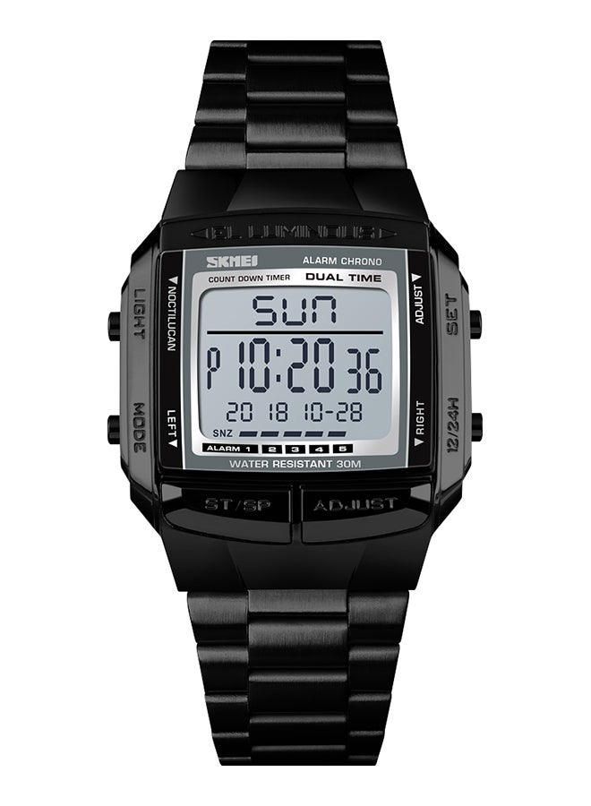 سكمي ساعة يد رقمية مقاومة للماء, طراز 1381 للرجال - Image 1