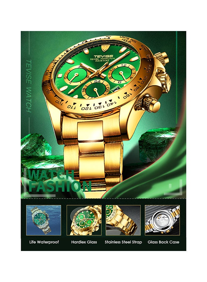 Tevise Men's Stainless Steel Band Chronograph Wrist Watch - Image 4