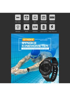 SYNOKE men Waterproof Rubber Digital Watch 9199  - Image 2
