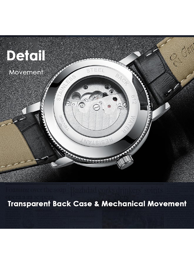 Tevise Men's Leather Band Chronograph Wrist Watch - Image 5