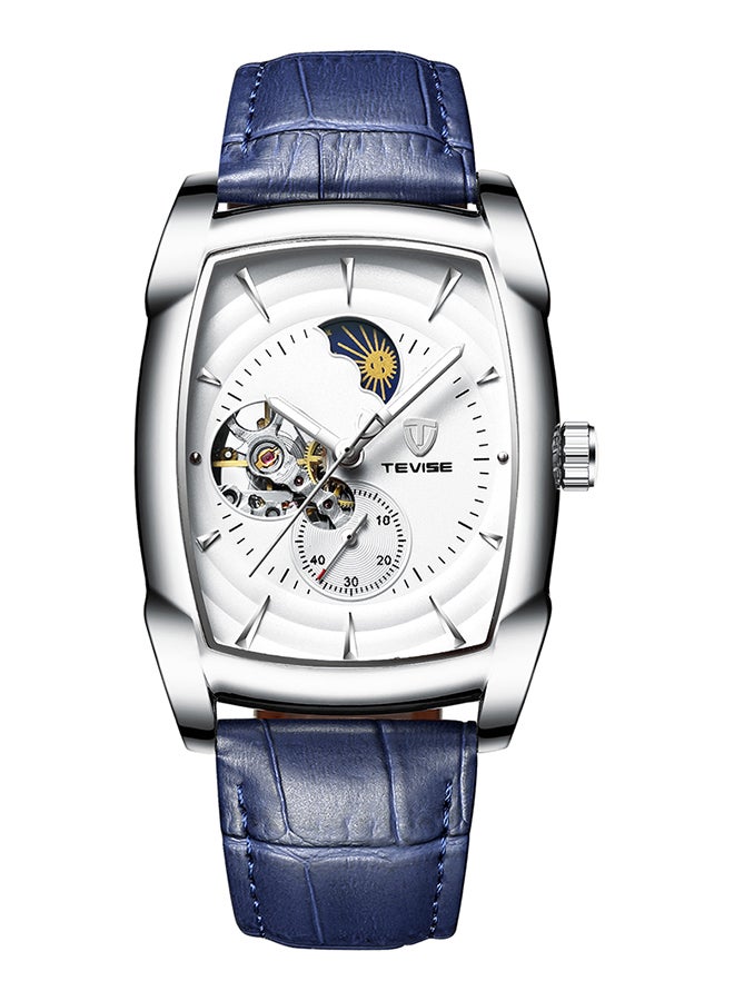 Tevise Men's Leather Band Chronograph Wrist Watch - Image 1