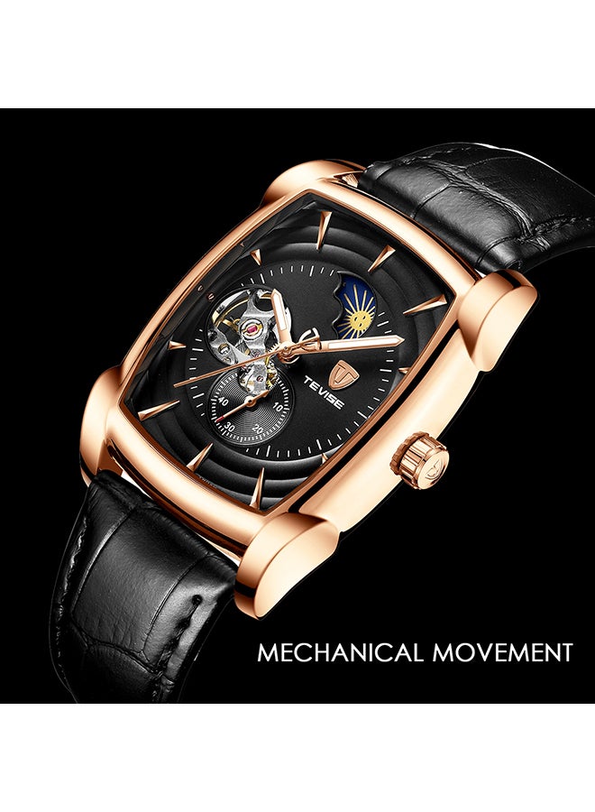 تيفيز ساعة يد كرونوجراف بسوار من الجلد الفاخر للرجال - Image 3