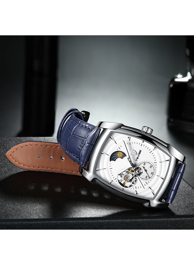 Tevise Men's Leather Band Chronograph Wrist Watch - Image 3