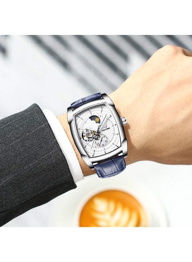 Tevise Men's Leather Band Chronograph Wrist Watch - Image 2