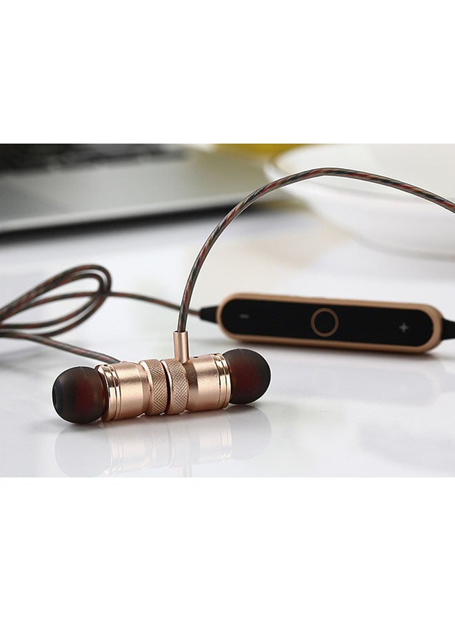 Bt-22 In-Ear Headphones Wireless Bluetooth Earphones Gold - Image 2