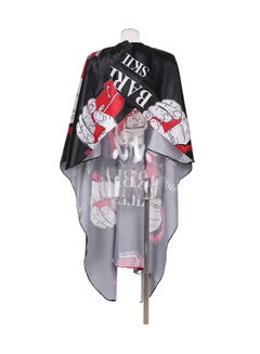 Generic Waterproof Hairdressing Gown Cape Black/Red/White  - Image 4