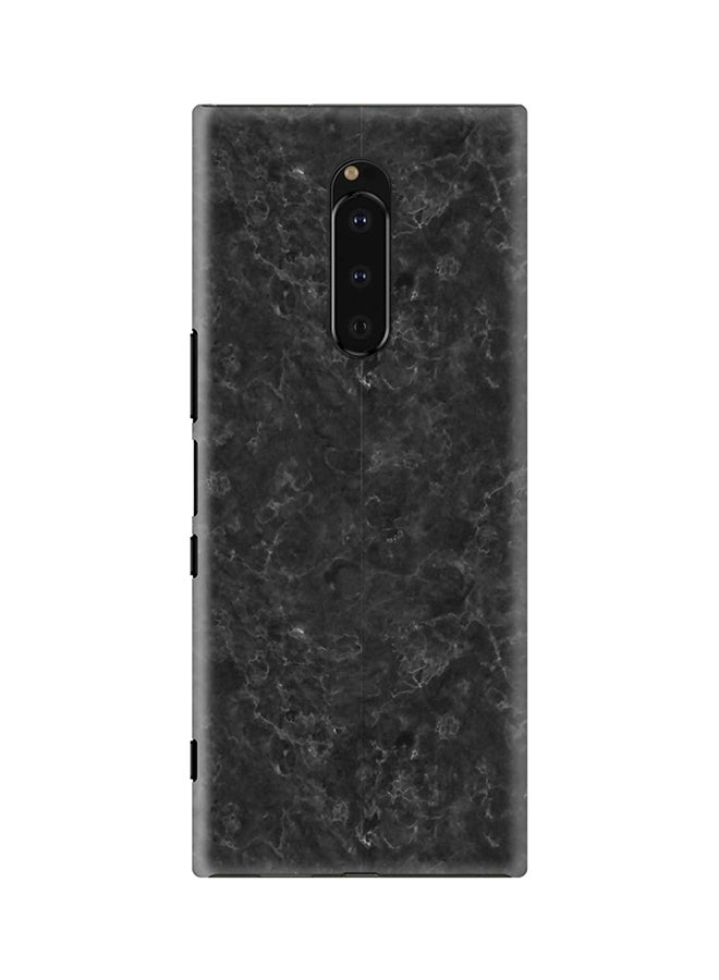 Stylizedd Protective Case Cover For Sony Xperia 1 Marble Texture White