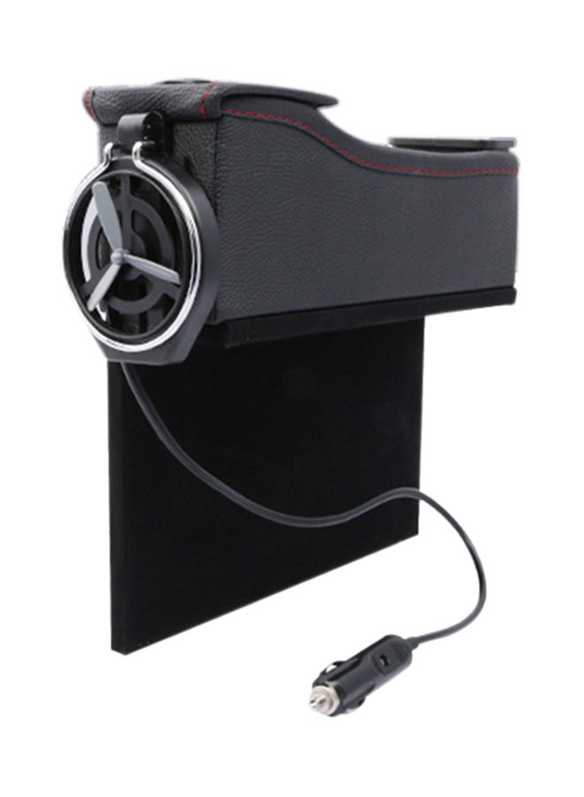 صندوق تخزين من الجلد متعدد الأغراض بمنفذي USB - Image 1