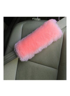 2-Piece Fur Pink Seat Belt Strap Cover - v1558428749/N24759677A_2