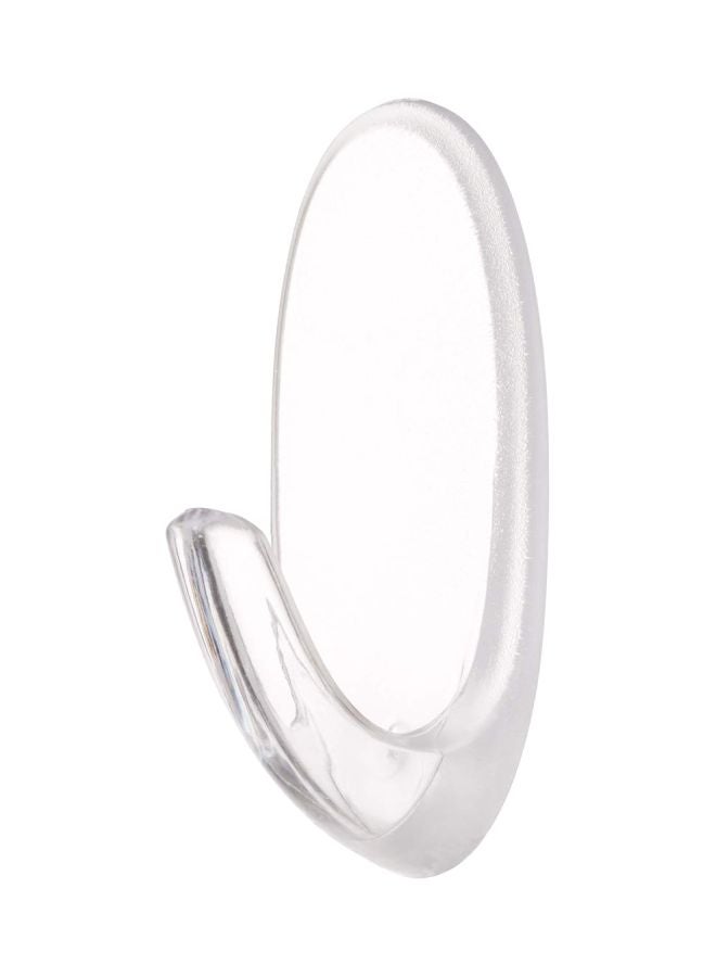 Command 2-Piece Strong And Versatile Damage-free Hanging Hooks With Strips Clear 4x2x2cm  - Image 2