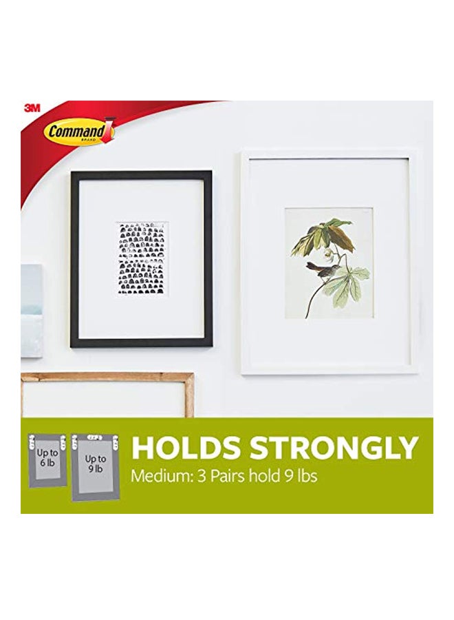 Command 12-Piece Medium Picture-Hanging Strip Set White 1x4x7inch - Image 4