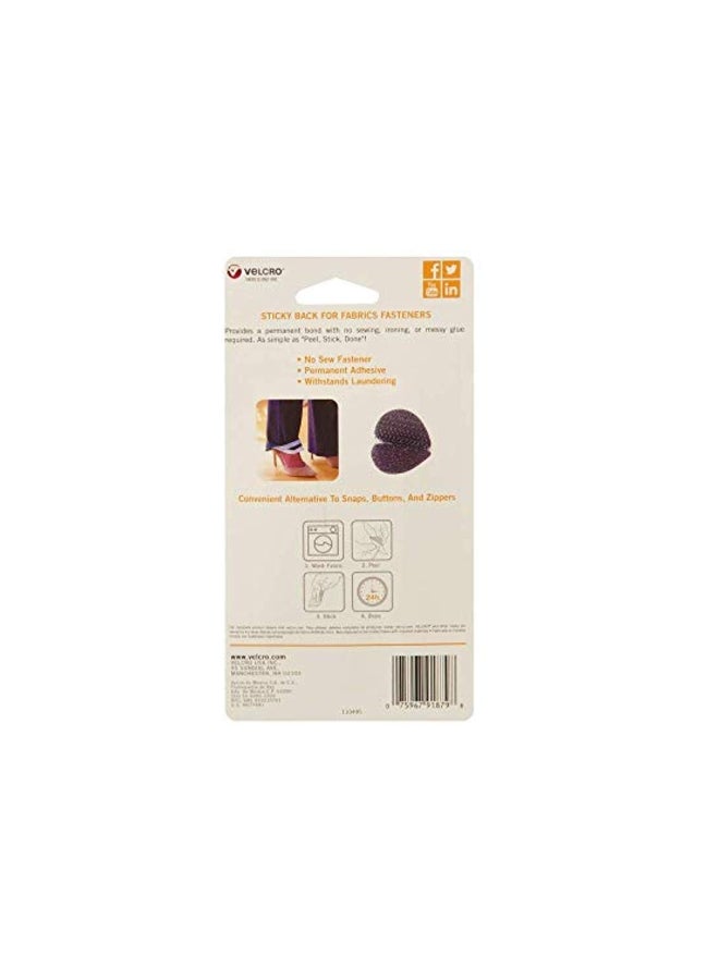 VELCRO Brand 8-Piece Sticky Back For Fabrics Black 1x0.75inch - Image 5