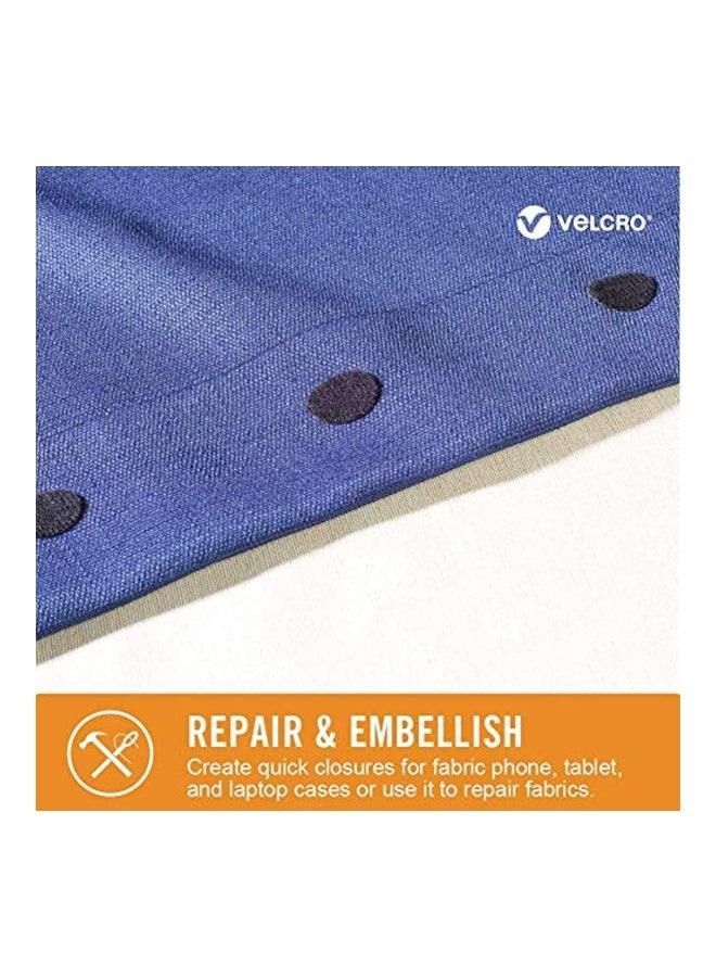 VELCRO Brand 8-Piece Sticky Back For Fabrics Black 1x0.75inch - Image 3