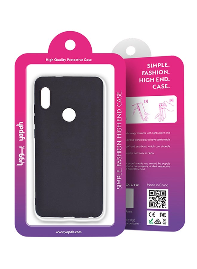 yopah - Protective Silicone Back Case Cover For Xiaomi Redmi Note 6 Pro Black - Image 1