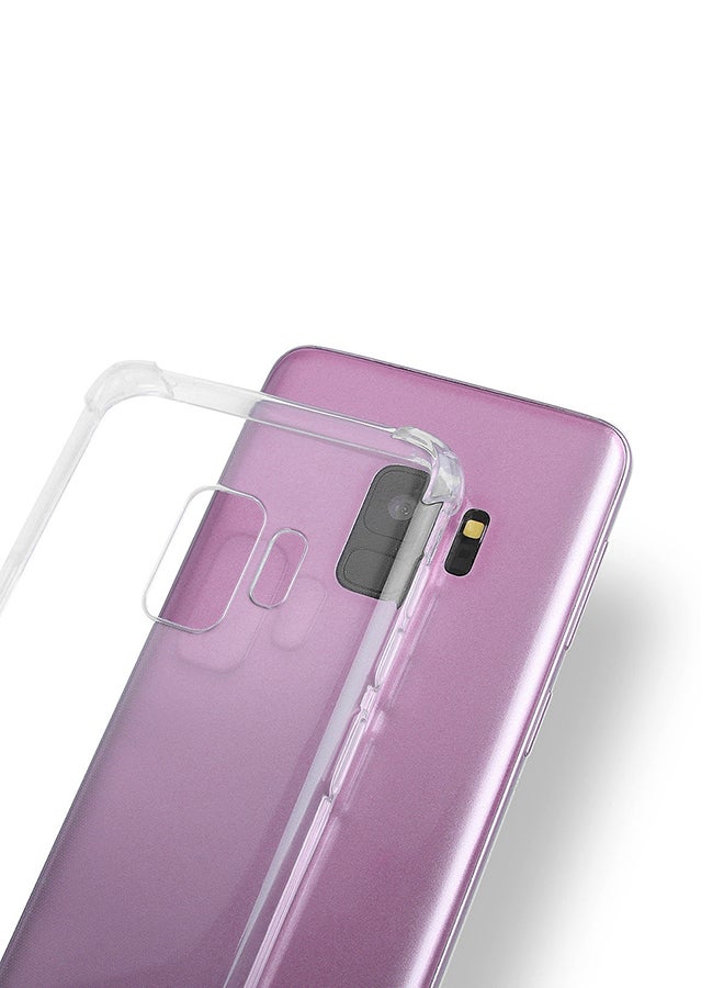 يوبا غطاء حماية خلفي من السيليكون لهاتف سامسونج جالاكسي S9 Plus شفاف - Image 2