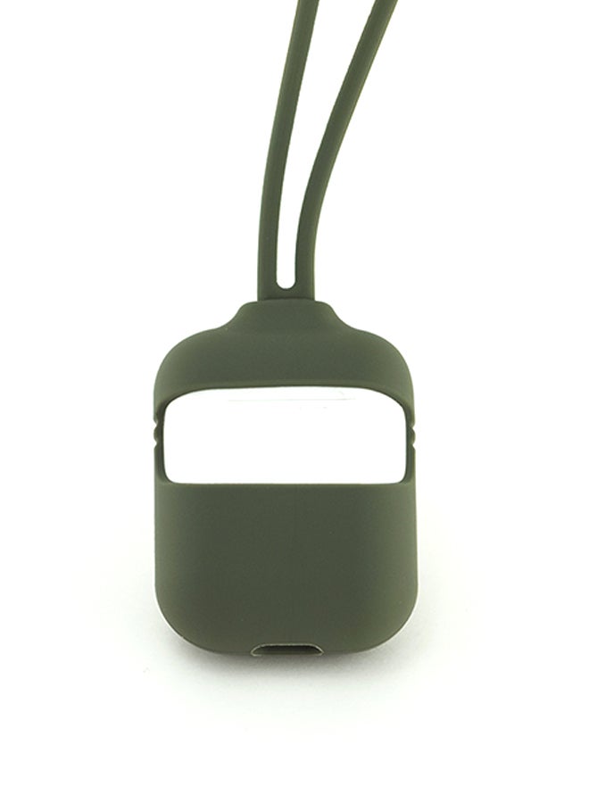 Capsule - Case With Strap For Apple AirPods Green - Image 1