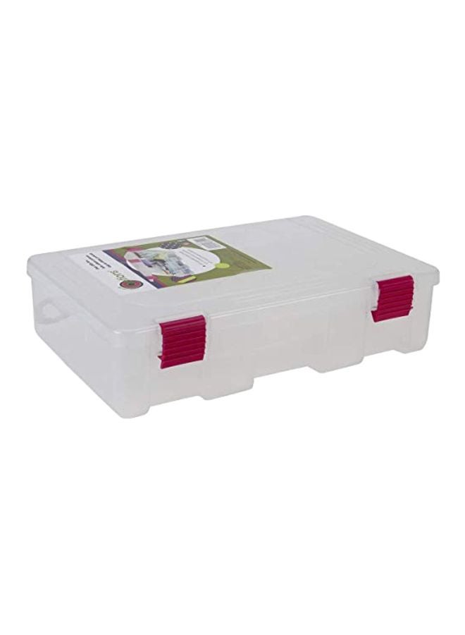 Pro-Latch Deep Utility Organizer Clear 10.9x7.4x2.8inch
