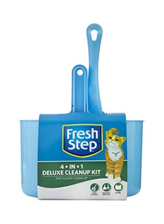 6-Piece Cat Litter Cleaning And Essentials Kit Blue/Grey/Silver