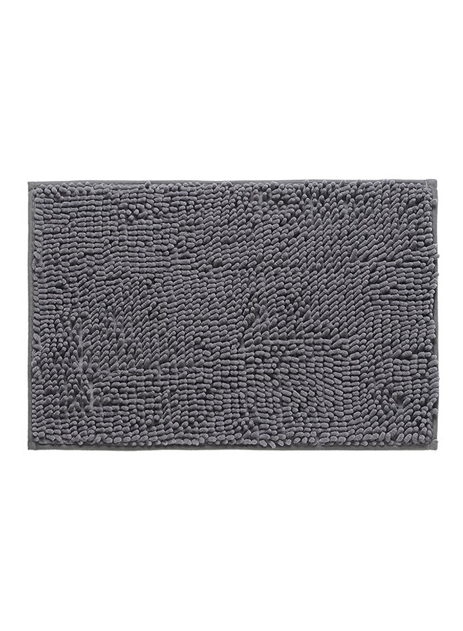 بساط حمام من الألياف الدقيقة قابل للغسل للاستخدام في الأماكن الداخلية رمادي 40×60Ø³Ù†ØªÙŠÙ…ØªØ± - Image 1
