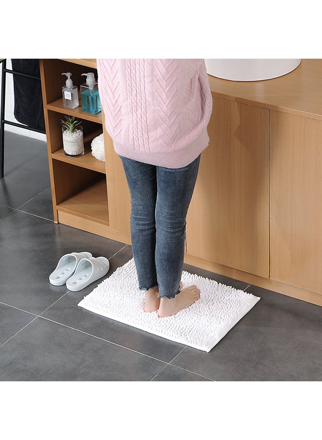 Microfiber Washable Indoor Rug White 40×60cm  - Image 3