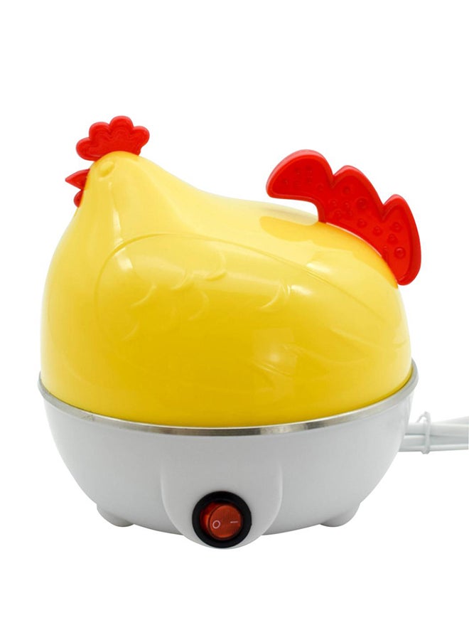 Electric Chicken Shape 7 Holes Egg Boiler Steamer Yellow/Silver 16 x 16 x 15.8cm - v1558431478/N25771771A_2