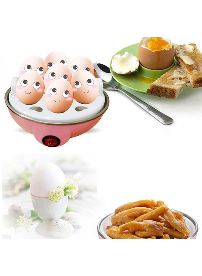 Electric Chicken Shape 7 Holes Egg Boiler Steamer Yellow/Silver 16 x 16 x 15.8cm - v1558431479/N25771771A_4