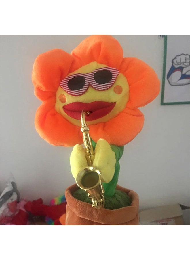 USB Charging Singing Dancing Saxophone Sunflower Electric Toy - Image 2