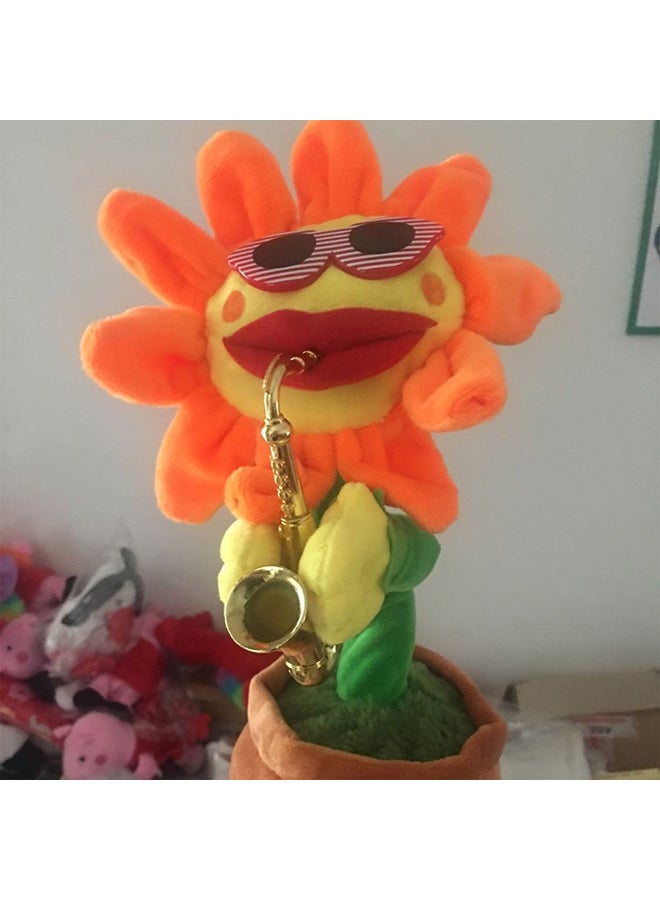 USB Charging Singing Dancing Saxophone Sunflower Electric Toy - Image 3