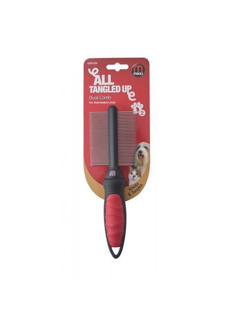 Dual Comb For Fine And Medium Coats Multicolour