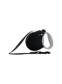 Small Adventure Retractable Leash Black/White