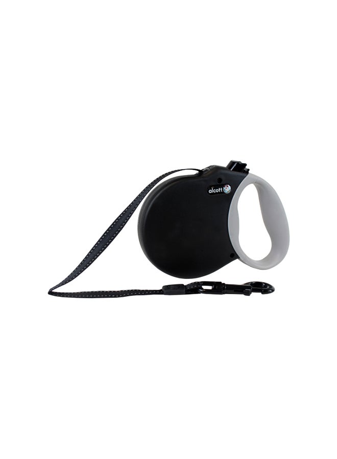 alcott - Small Adventure Retractable Leash Black/White - Image 1