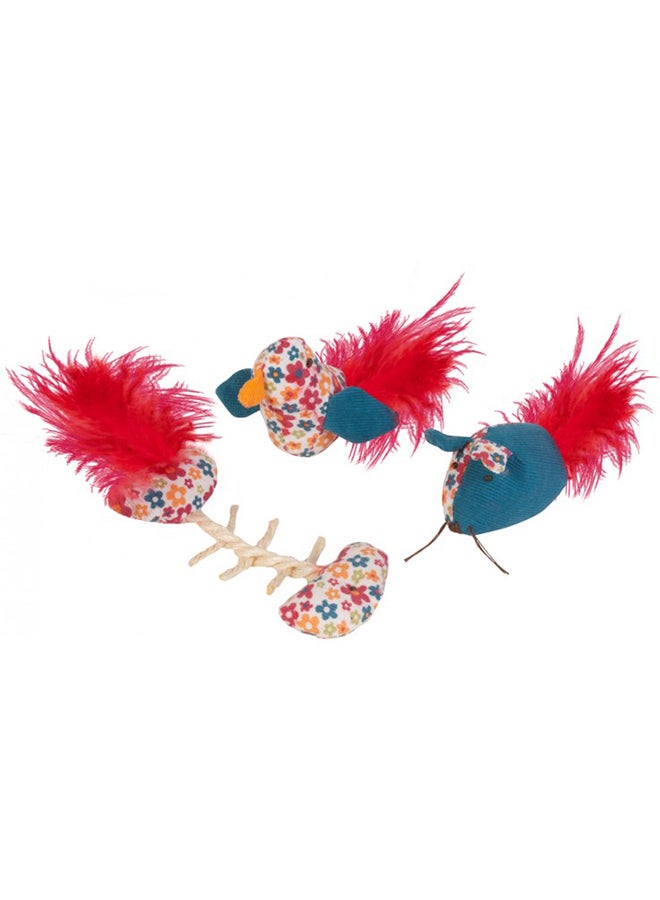 Chomper 3-Piece Retro Cat Toy Set 