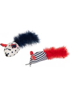 Nautical 2 Pack Mouse with Feather