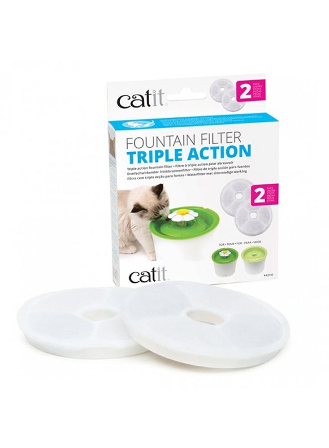 HAGEN Pack Of 2 Triple Action Filter Multicolour 