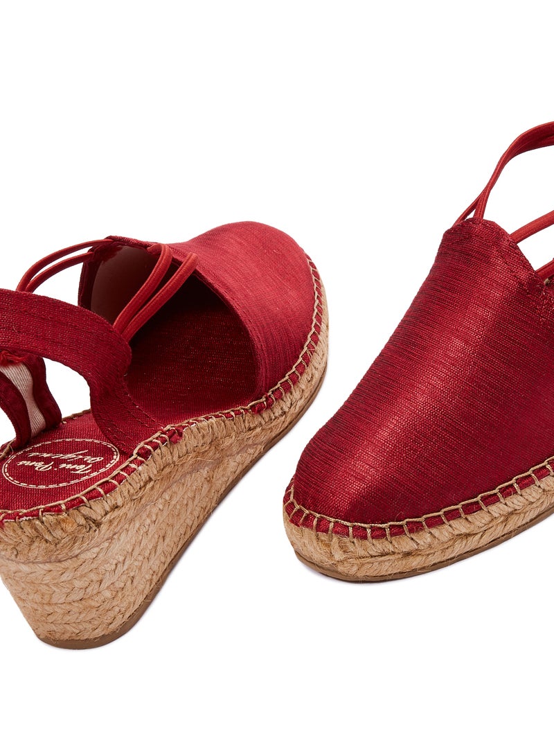 Turia Elastic Strap Sandals Red