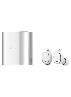 QCY T1 Pro Wireless In-Ear Earphones With Mic And Charging Box Silver  - Image 1