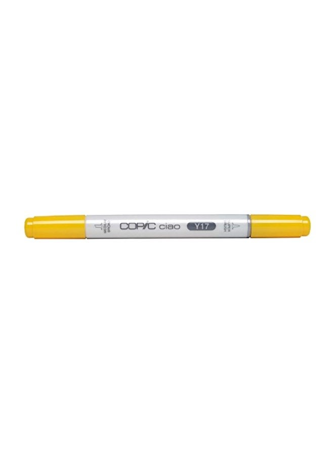 Copic Marker - Ciao Marker With Replaceable Nib Y17 Golden Yellow - Image 1