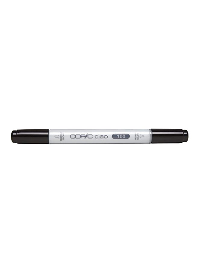 Dual Ended Refillable Marker Black