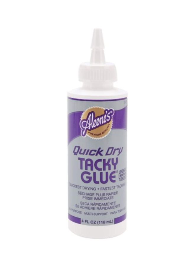 Aleene's Quick Dry Tacky Glue White/Purple 