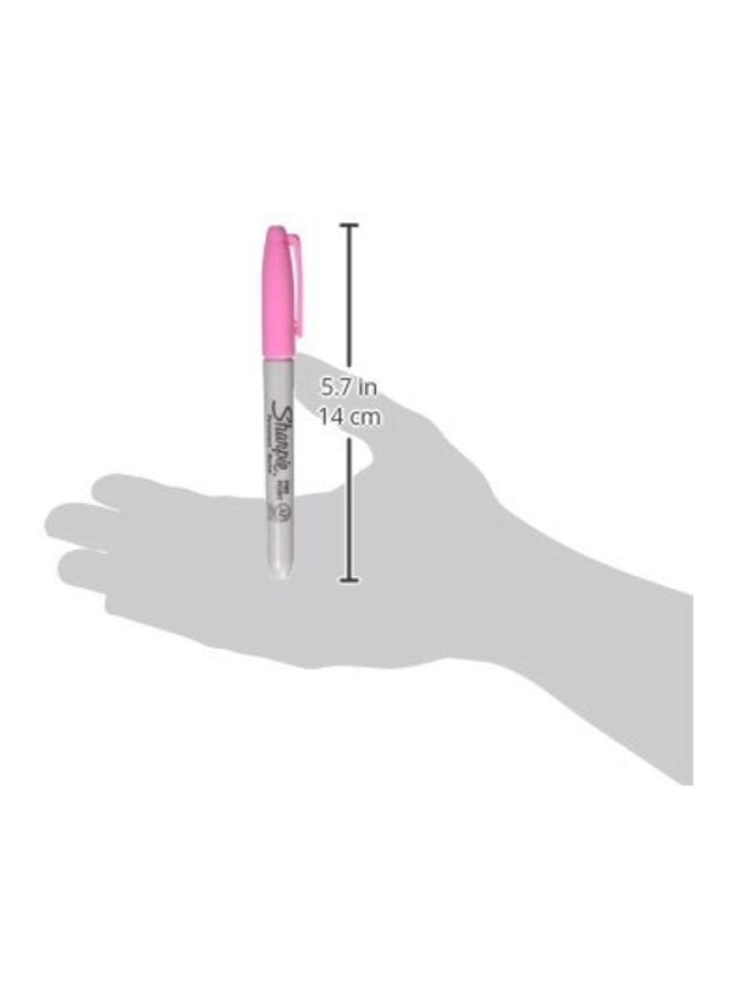 شاربي قلم ماركر دائم بسن رفيع وردي - Image 2