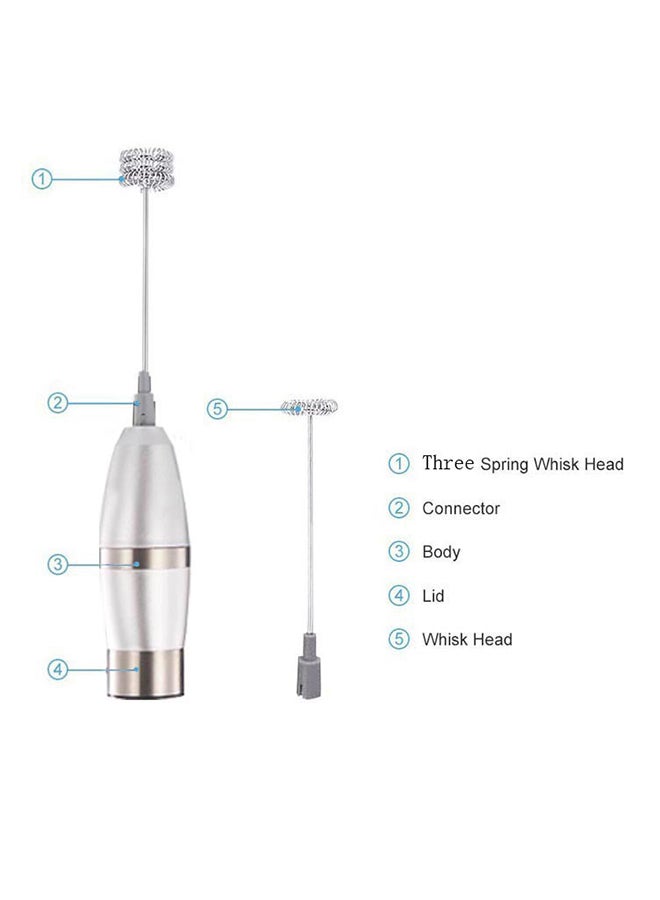 Generic Electric Foam Milk Frother Silver 32x12x6cm  - Image 1