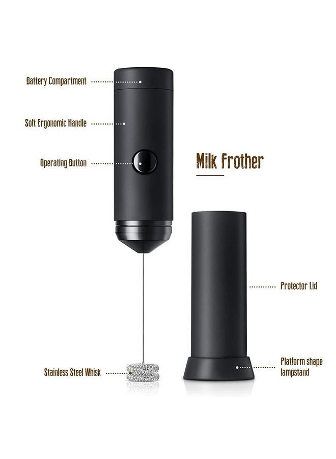 Generic - Electric Foam Milk Frother Black/Silver 22x6x6centimeter - Image 1