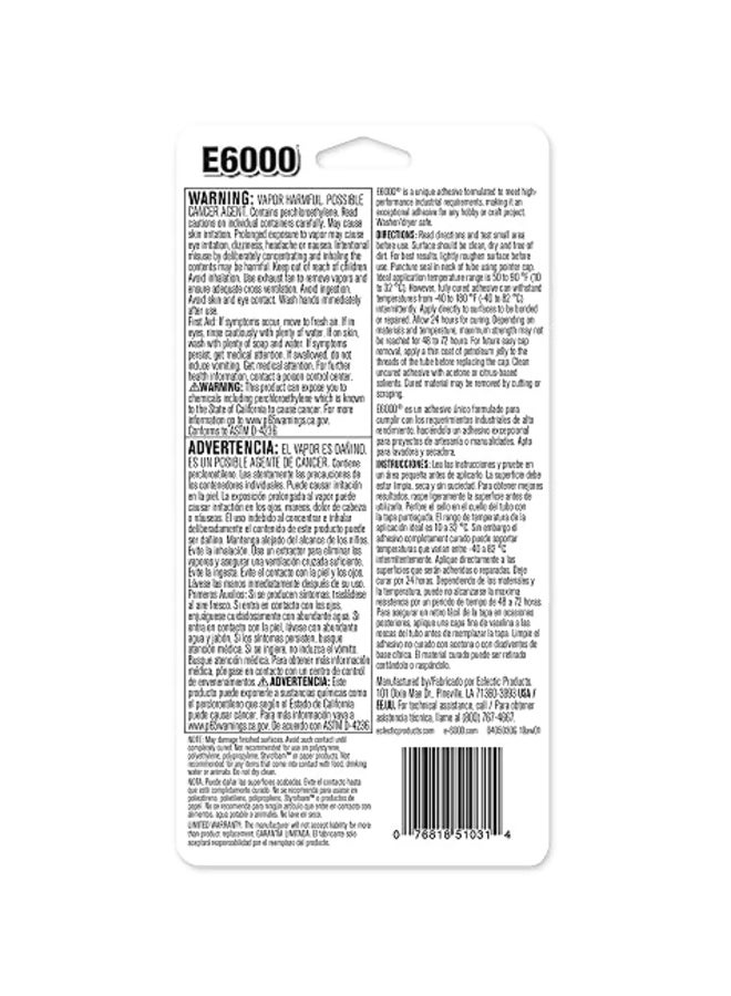 E6000 4-Piece Permanent Bond Adhesive Set Clear - Image 2