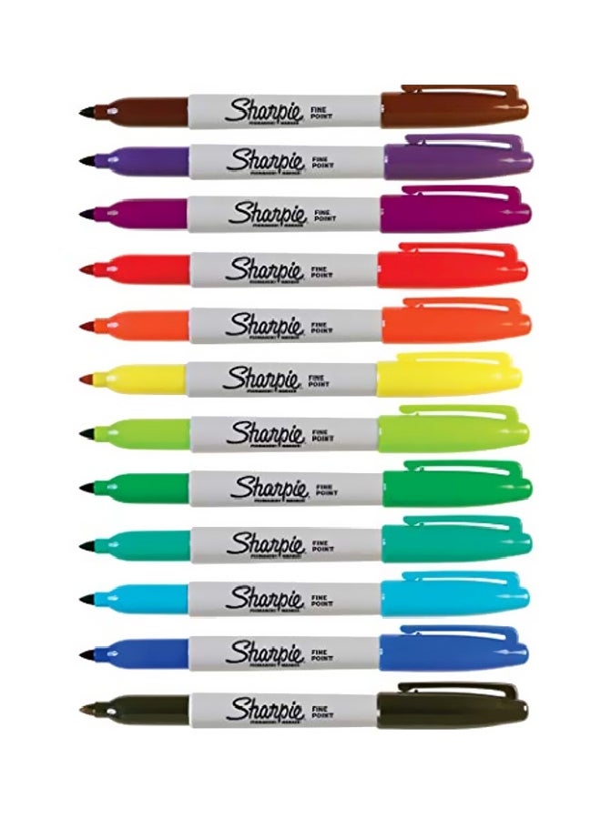 Sharpie 12-Piece Permanent Markers Multicolour - Image 1